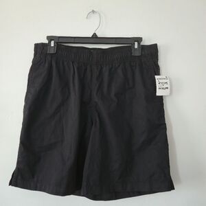 NWT BP Men's Black Nylon Lightweight Drawstring Adjustable Athletic Shorts